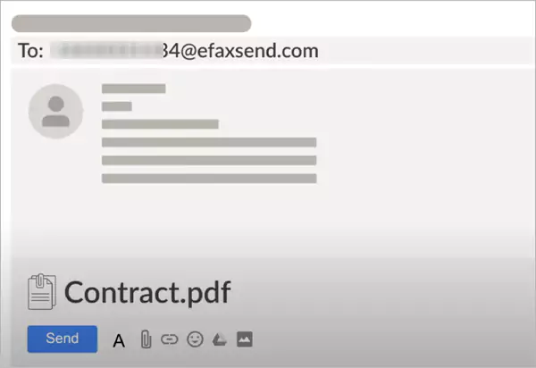 Send faxes from iPhone using Email to fax