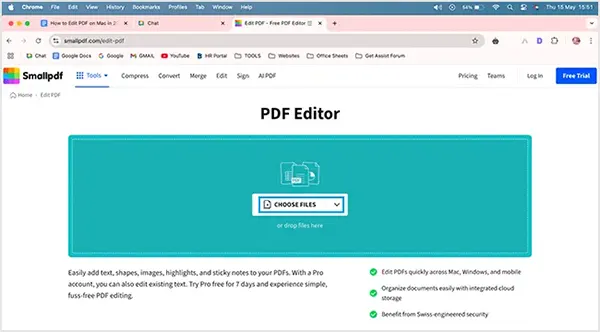 Tap on Choose File