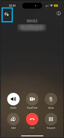 Call Recording Sound Bar Emoji