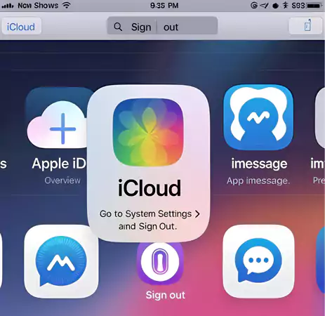 How to sign out of all apps